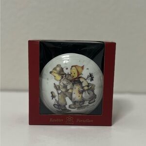 MJ Hummel Reutter Porzellan Germany Goebel Hansel & Gretel Porcelain Trinket Box